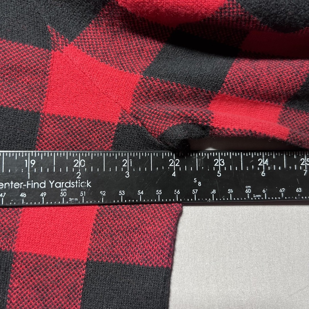 Polo Ralph Lauren Plaid Cardigan Womens XL Red Buffalo Button‎ Cotton Wool - Picture 9 of 13